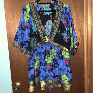 Johnny Was washable silk tunic